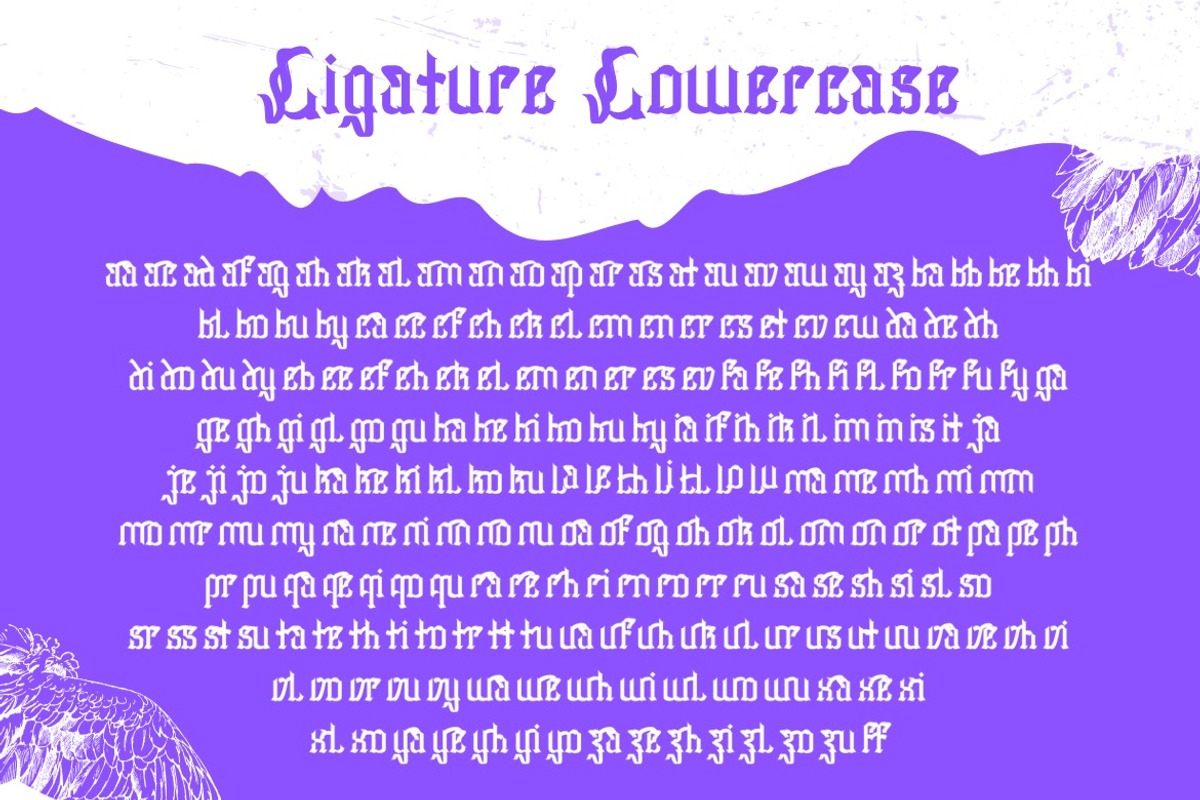 Huffles - Display Blackletter Font, a Blackletter Font by Dhabee (Photo 6 of 16)