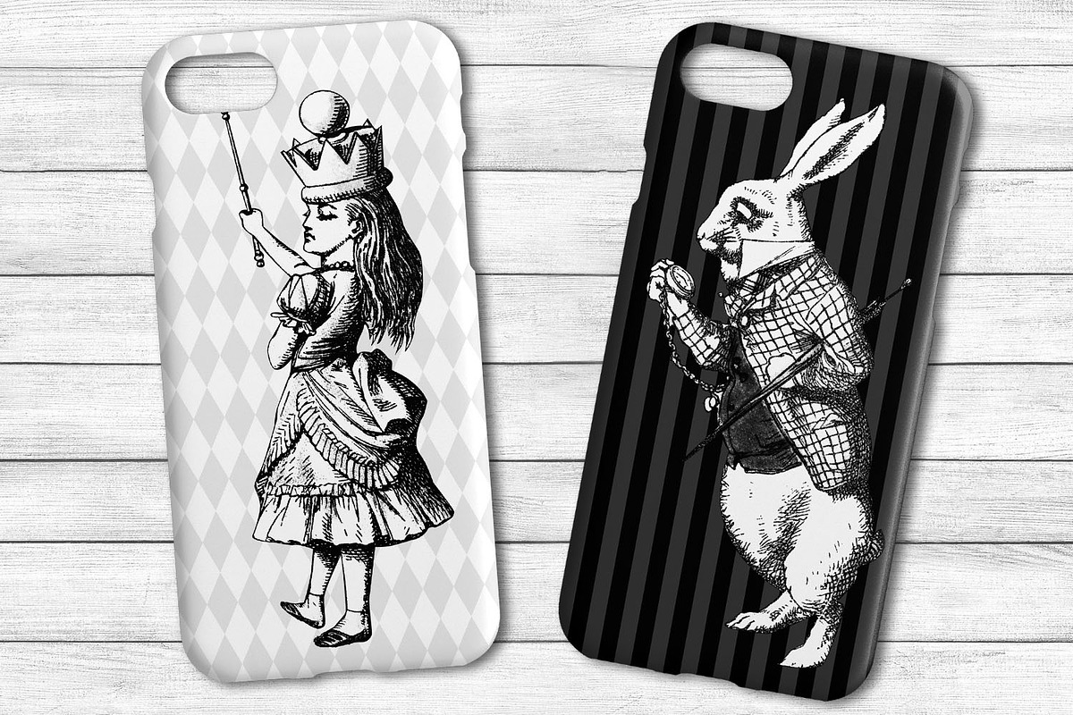 Black & White Alice Graphics, an Illustration by Digital Curio (Photo 8 of 8)