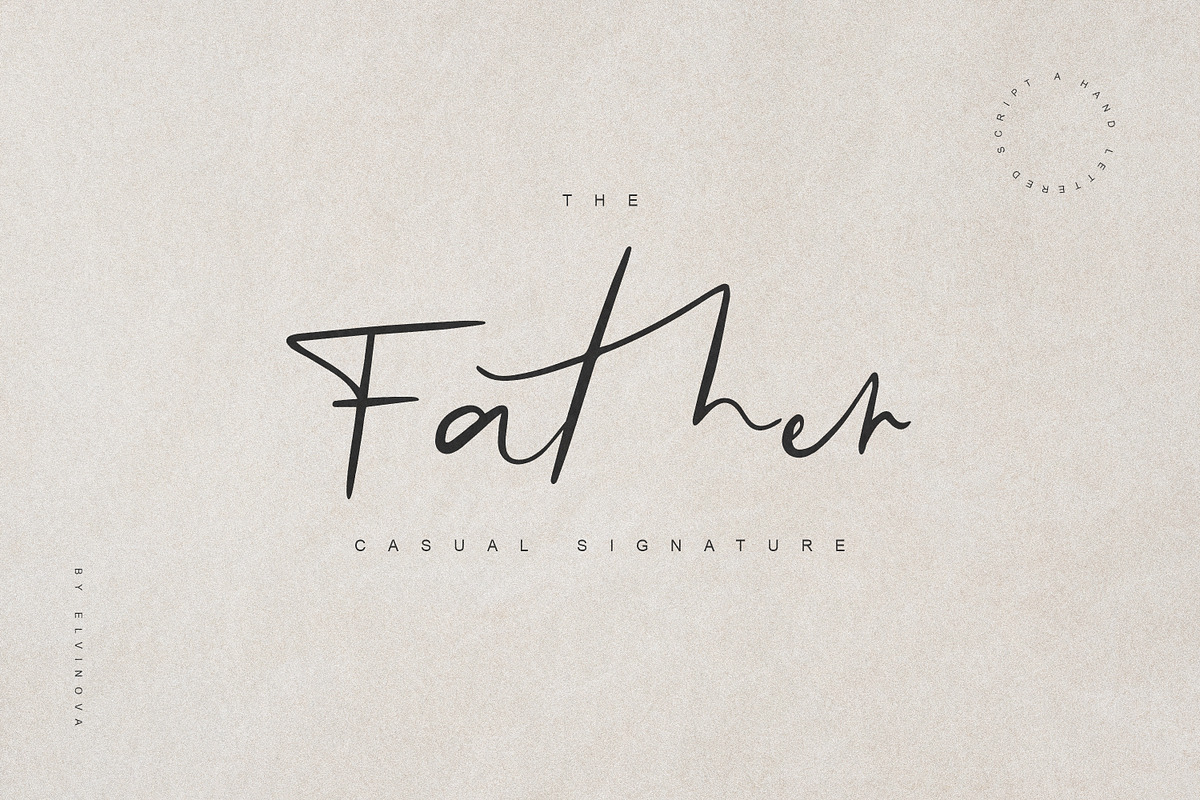 Father Casual Script Font preview 8