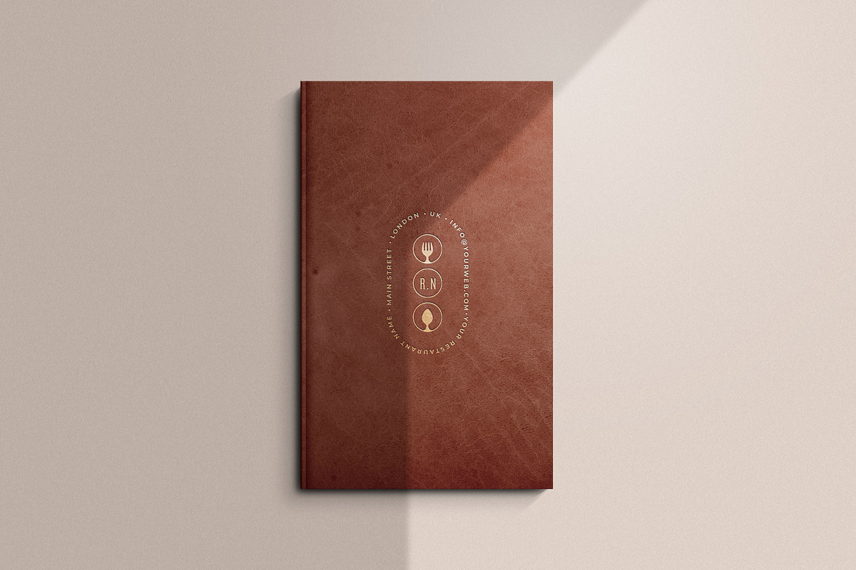Restaurant Menu Mockup, a Books & Magazine Mockup by Catkie - Digital Art (Photo 5 of 11)