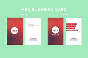 Multi-Colored Business Card