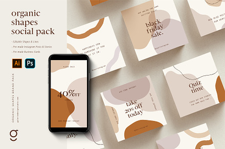 Organic Shapes Brand Pack
