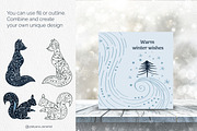 Winter wonderland Clipart Collection, a Seasonal Illustration by Tatyana_Zenartist (Thumbnail 10 of 13)
