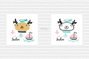 Cute Animal Illustrations & Patterns, a Pattern Graphic by AllNikArt (Thumbnail 7 of 15)
