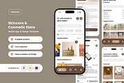 Elluna – Skincare Store Mobile UI, an App Template by twinstd (Thumbnail 1 of 5)