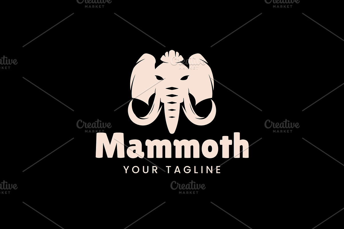 Mammoth logo icon illustration, a Branding & Logo Template by Dyn Studio