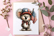 Whimsical 4th of July Animals PNG, a Seasonal Illustration by Canvas Craft (Thumbnail 7 of 7)