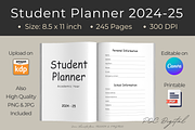 Student Planner Template 2024-25, a Templates & Theme by POC Digital (Thumbnail 3 of 9)