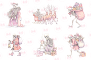 Skeleton Santa Clipart, an Illustration by Markicha Art (Thumbnail 6 of 7)