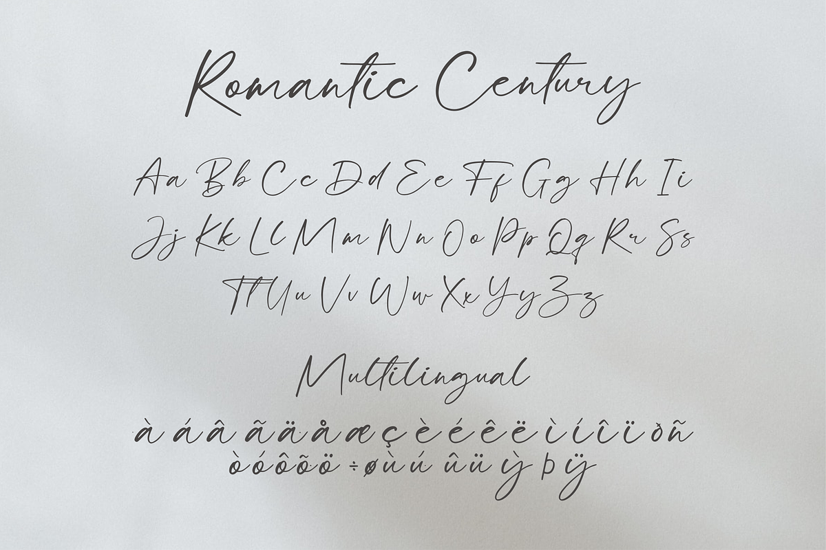 Romantic Century, a Script Font by ipam satria (Photo 6 of 6)