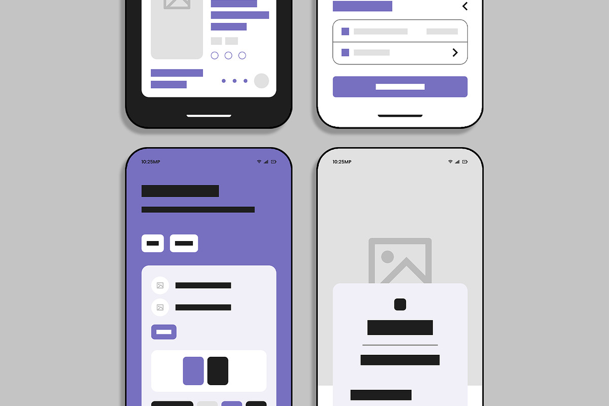 Modern Mobile App UI Wireframe preview 6