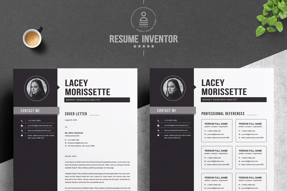 Professional Resume Template, a Resume Template by ResumeInventor (Photo 3 of 6)