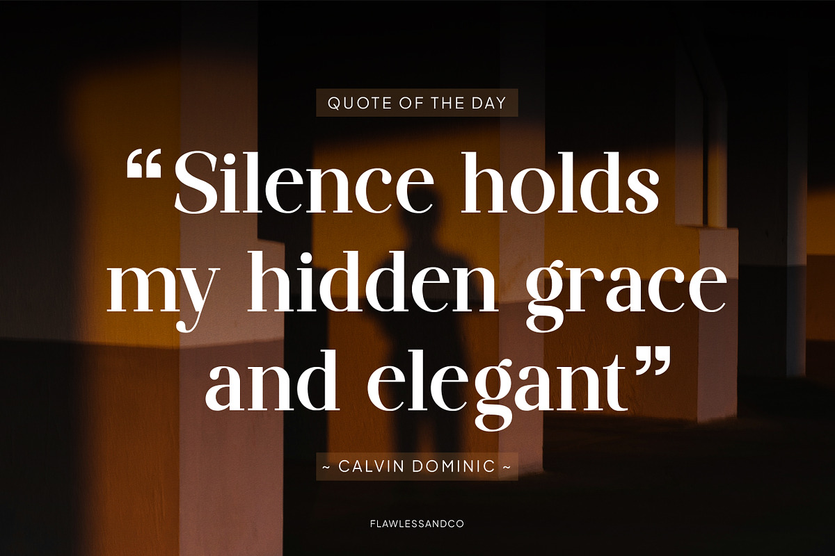 Qalisya - Modern Stylish Serif Font, a Serif Font by Flawless And Co (Photo 4 of 10)