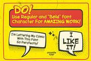 Odiodan a Comic Strip Font, a Handwritten Font by Rasiorise Studio (Thumbnail 6 of 12)