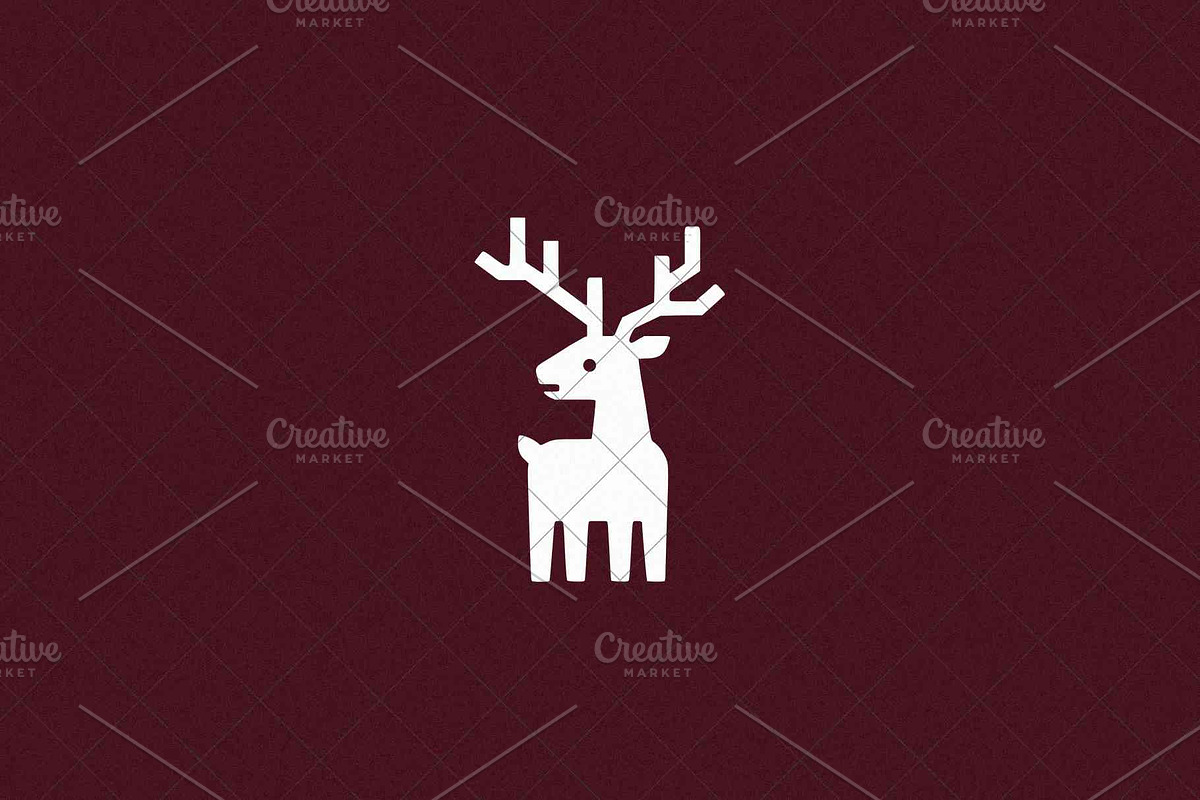 Minimalist Deer Icon, an Animal Illustration by Vectorium Studio (Photo 3 of 4)