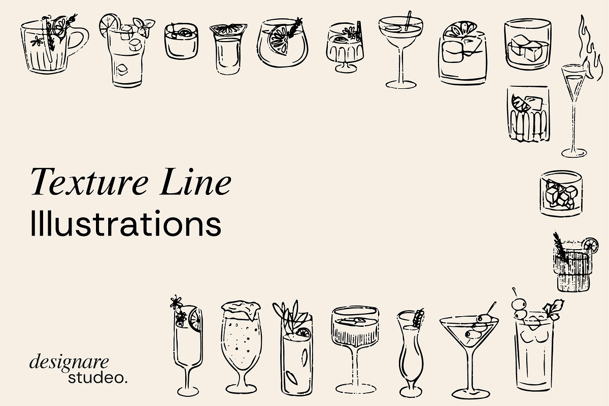 Drinks & Cocktails Illustrations, a Decorative Illustration by ginni illustrations (Photo 3 of 5)