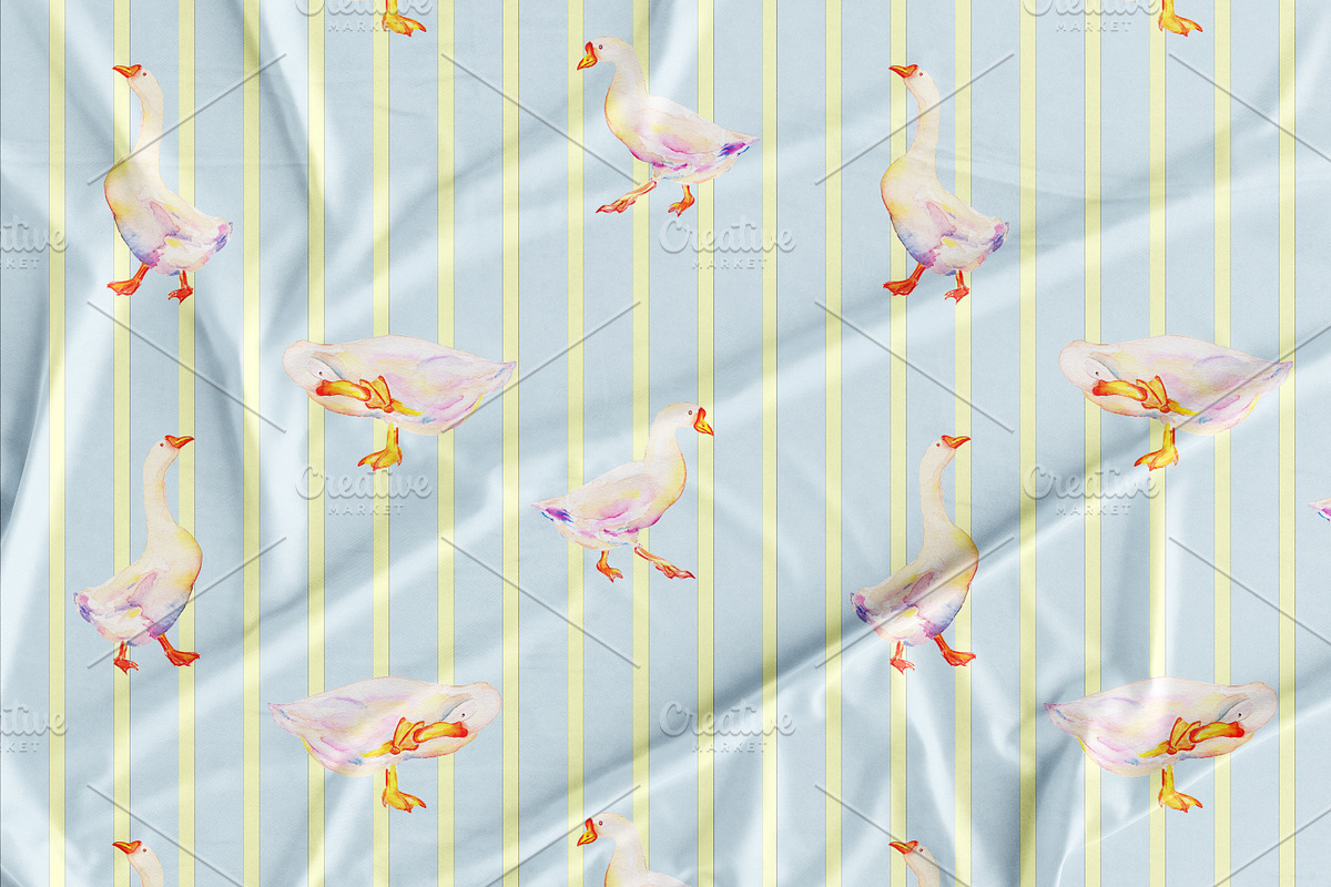 Spring Watercolor Patterns Set, a Pattern Graphic by Olexandra Mur (Photo 6 of 8)