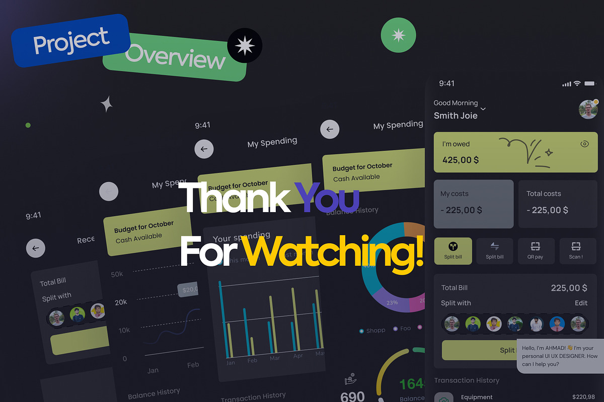 E-wallet UI Kit | Split Bill Mobile, an UI Kit Template by Muhammad_Ahmad (Photo 6 of 6)