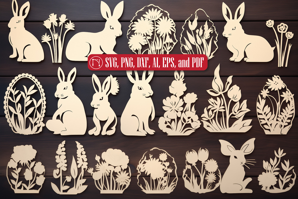 Easter Day Laser Cut SVG Bundle, a Graphic by NGISED (Photo 7 of 9)
