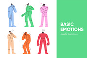 Characters expressing basic emotions, a Person Illustration by Good Studio (Thumbnail 1 of 3)