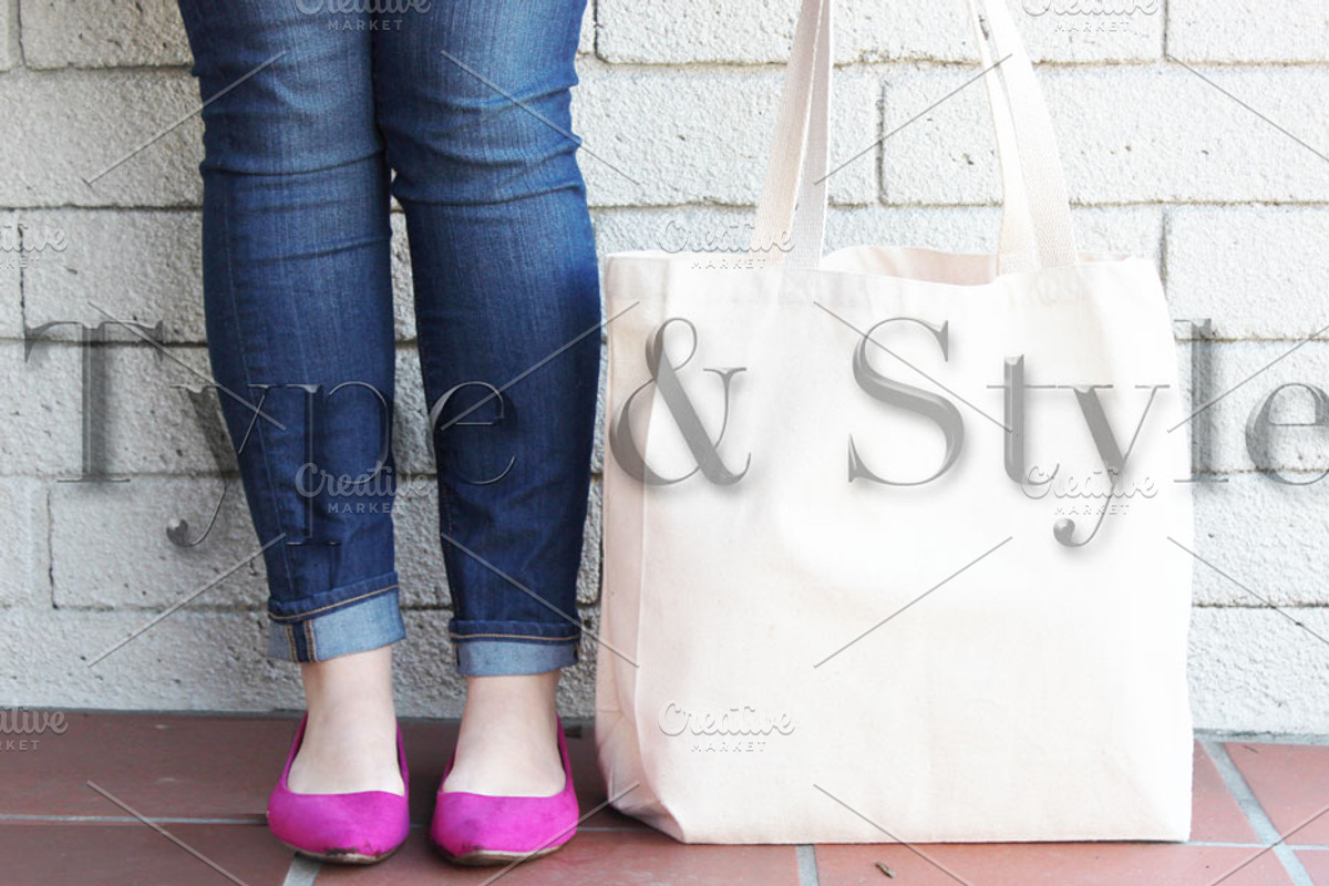 Tote Bag Styled Stock Photos, a Product Mockup by Type & Style (Photo 3 of 4)