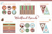 Woodland Printable Party KIT, a Stationery Template by Nordic.Arg (Thumbnail 2 of 6)
