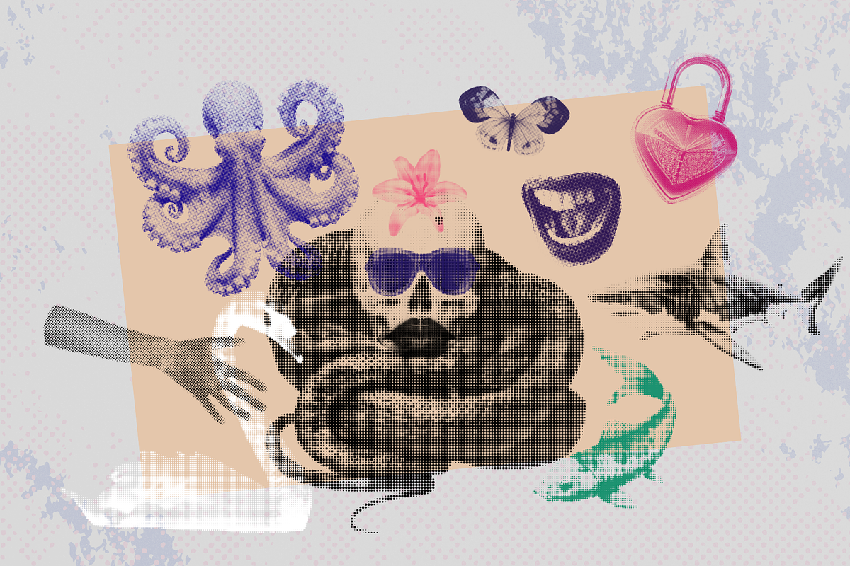 Halftone Retro Clipart Collection, an Object Graphic by JulsIst (Photo 9 of 11)