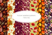 Autumn seamless patterns, a Pattern Graphic by Nadiia Hanina (Thumbnail 1 of 4)