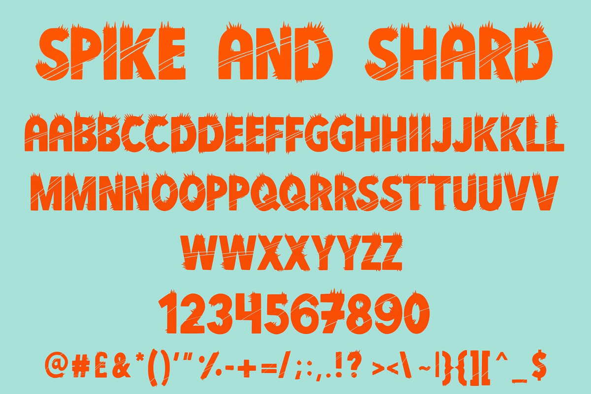 Spike and Shard font, a Font by Charlotte Breedon Design (Photo 4 of 4)