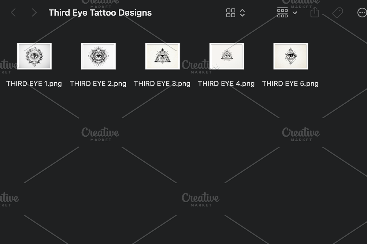Third Eye Tattoo Designs, an Object Graphic by Retouchlab (Photo 3 of 3)