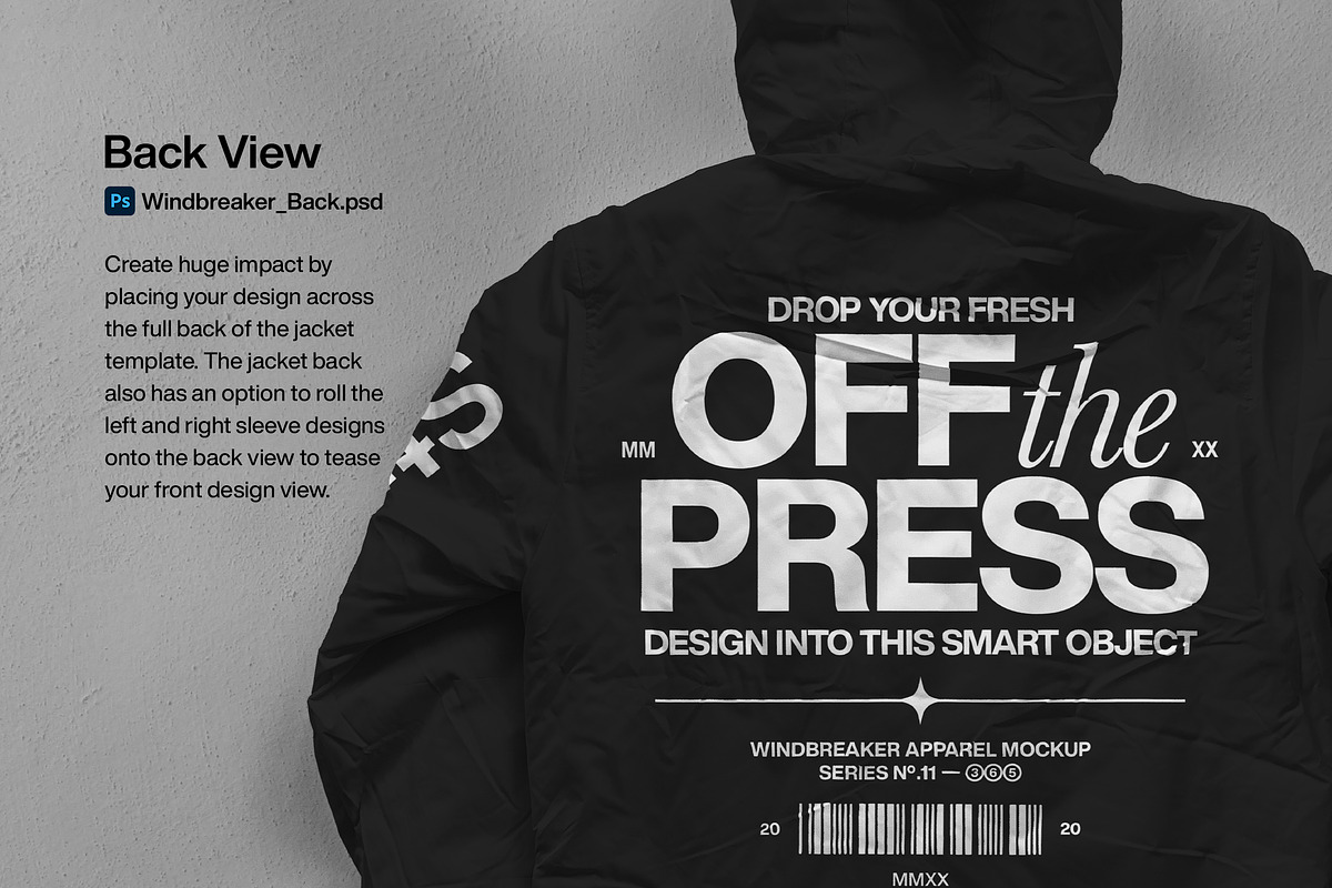 Windbreaker Jacket - Mockup Bundle, a Hoody Mockup by Studio Innate (Photo 5 of 9)