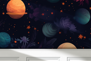 Floral Galaxy Posters And Patterns