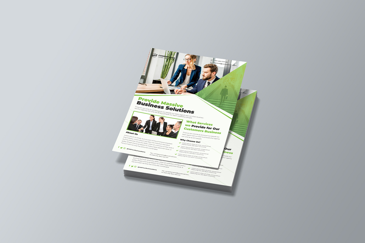 Business Flyer Template PSD Word, a Flyer Template by Madhabi Studio (Photo 3 of 5)