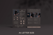 2 Page Media Kit Template Dark Brown, a Presentation Template by CoCreatorDesigns (Thumbnail 4 of 7)