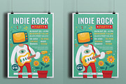 Indie Rock Party Flyer, a Flyer Template by serapika (Thumbnail 3 of 3)