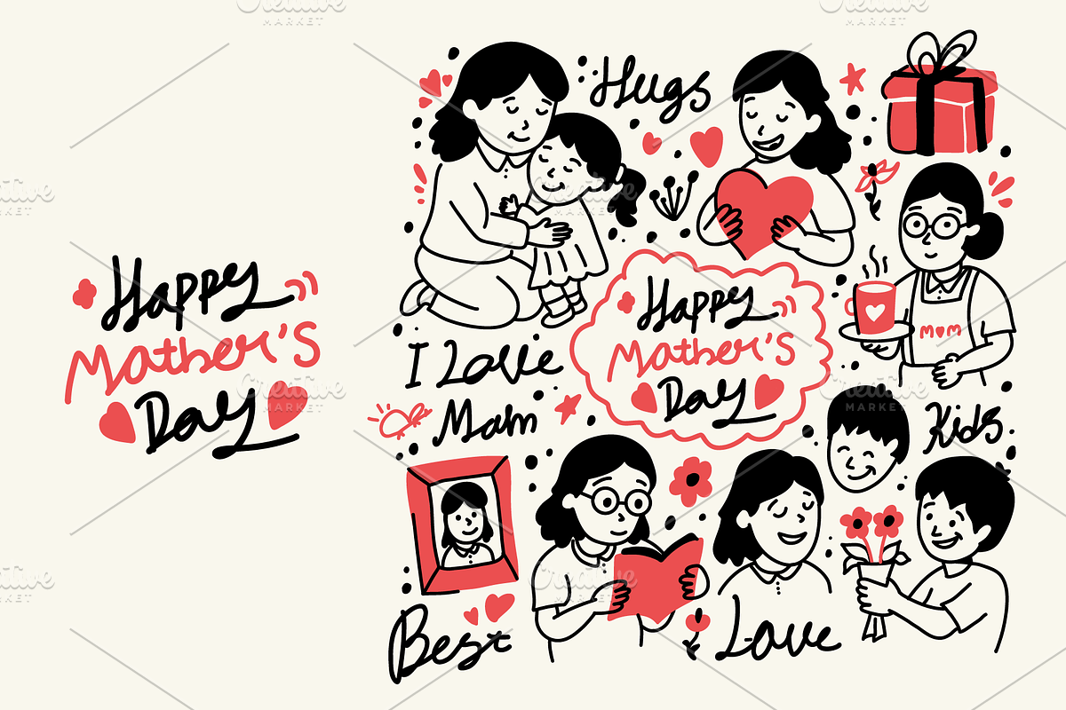 Mother’s Day Vintage Illustration, a Person Illustration by TheTrueStroke (Photo 5 of 5)