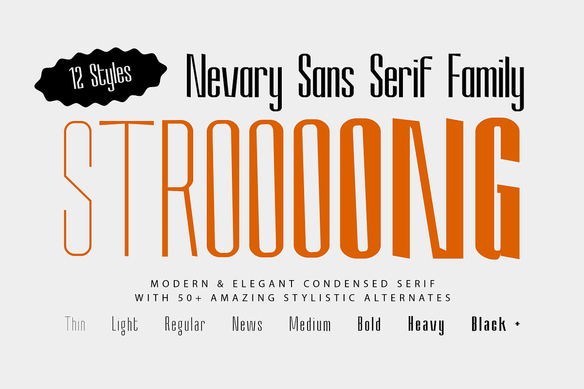 Nevary Modern Sans Family | 75% OFF, a Sans Serif Font by Lettertype Studio (Photo 5 of 20)