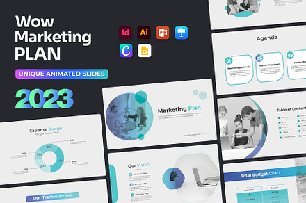 Marketing Plan PowerPoint Template, a Marketing Template by graphypix