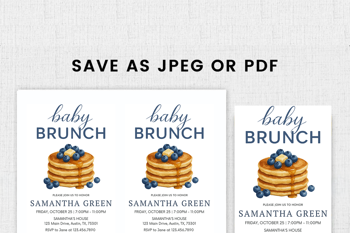 Baby Brunch Baby Shower Invitation, an Invitation Template by Shinehoon (Photo 8 of 9)