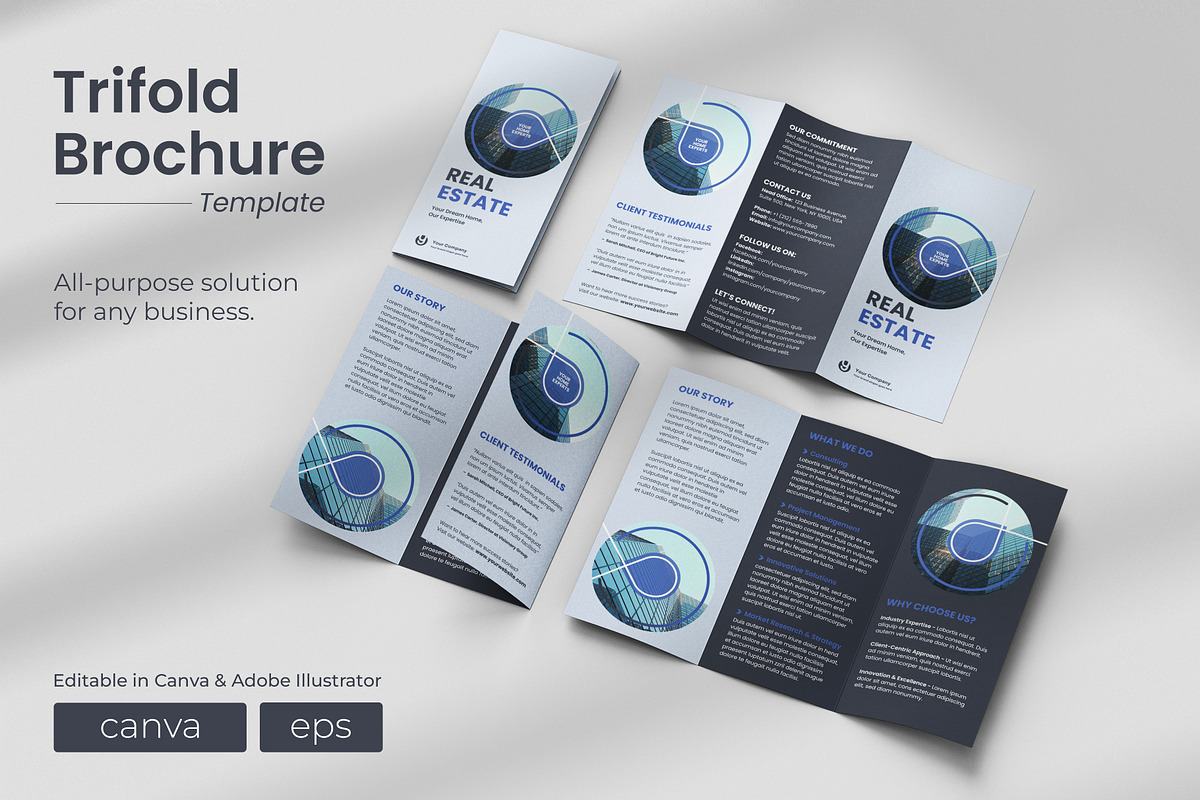 All Purpose Trifold Brochure 08, a Brochure Template by WheelieMonkey (Photo 1 of 4)