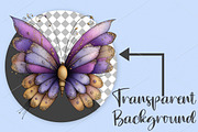 Whimsical Spring Butterfly Clipart, a Seasonal Illustration by Canvas Craft (Thumbnail 2 of 7)