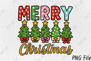 Merry Christmas PNG, Sublimation Png, a Seasonal Illustration by Rose Art