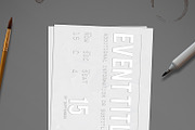 White Dream Event Ticket, an Invitation Template by Tzochko (Thumbnail 2 of 5)