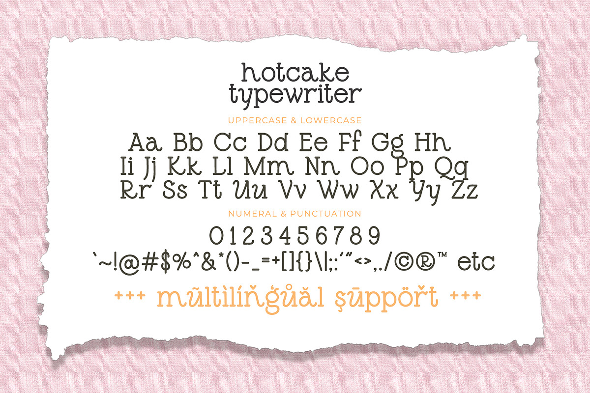 Hotcake Typewriter - Monoline Font, a Handwritten Font by Airotype (Photo 7 of 8)
