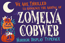 Zomelya Cobweb Horror Display Typefa