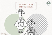 Spring Goose School Outline SVG, an Education Illustration by TitaLivingArt (Thumbnail 4 of 9)