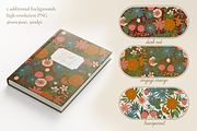 Vintage Garden Bloom Floral Pattern, a Pattern Graphic by PenguinArtStudio (Thumbnail 3 of 6)