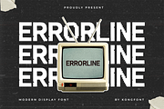 Errorline – Modern Display Font, a Sans Serif Font by overlaytemplates (Thumbnail 1 of 5)