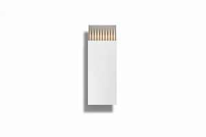 white open toothpick box top view