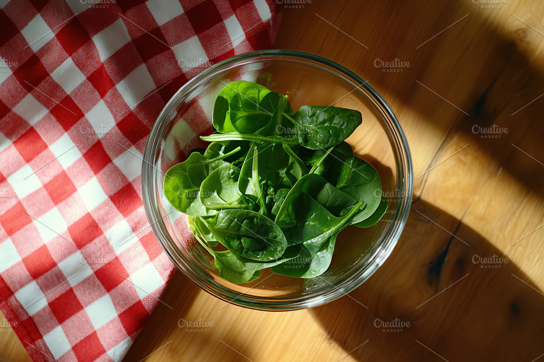 Fresh basil leaves in bowl, healthy food, a Food & Drink Photo by AlyaAnd